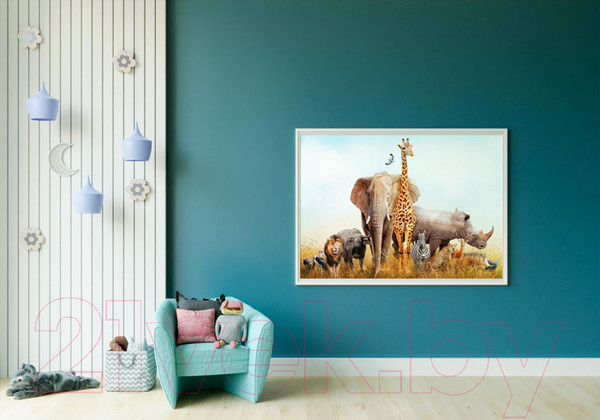 Изображение товара Фотообои листовые ФабрикаФресок Африканские звери / 481301 (130x100)