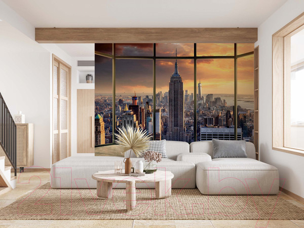 Изображение товара Фотообои листовые ФабрикаФресок Город из окна / 425280 (500x280)