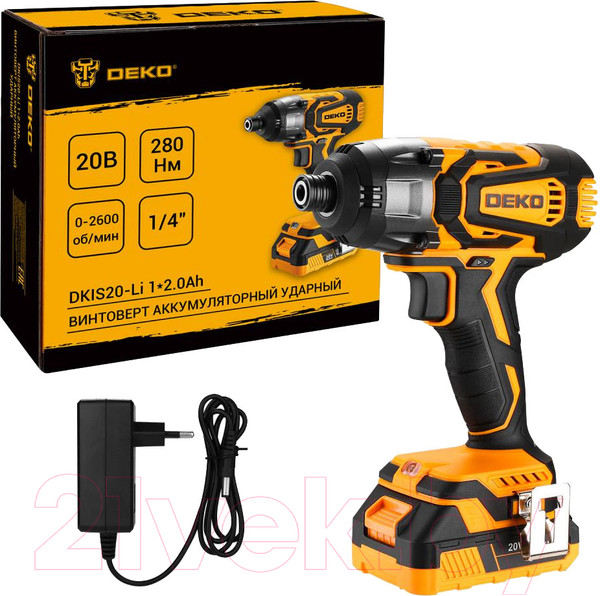 Изображение товара Аккумуляторный шуруповерт Deko DKIS20-Li / 063-4391