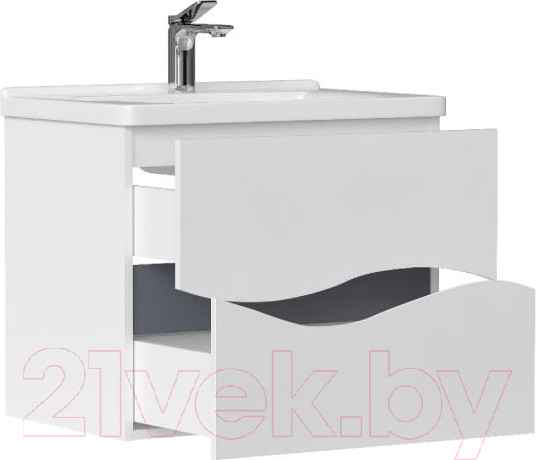 Изображение товара Тумба с умывальником Volna Grey 80.2Y Маринда 80 (подвесная)