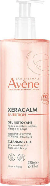 Изображение товара Гель для тела Avene Xeracalm Nutrition Легкий питательный очищающий (750мл)