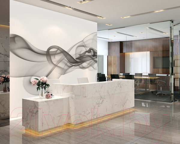 Изображение товара Фотообои листовые ФабрикаФресок Черные флюиды / 433270 (300x270)