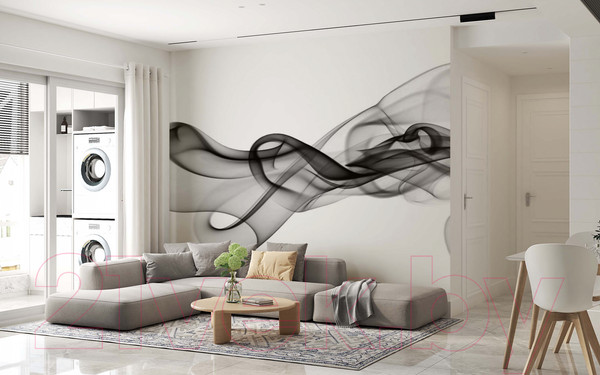 Изображение товара Фотообои листовые ФабрикаФресок Черные флюиды / 433270 (300x270)