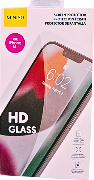 Изображение товара Защитная пленка для телефона Miniso Full HD Clear Glass Для iPhone 14 / 8829