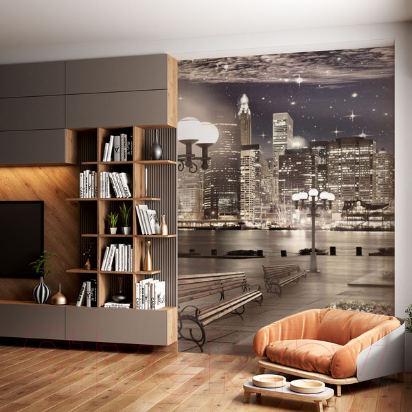 Изображение товара Фотообои листовые ФабрикаФресок Фреска Ночной Нью-Йорк / 662270 (200x270)