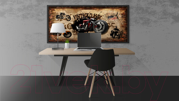 Изображение товара Фотообои листовые ФабрикаФресок Мотоцикл винтаж / 691185 (185x100)
