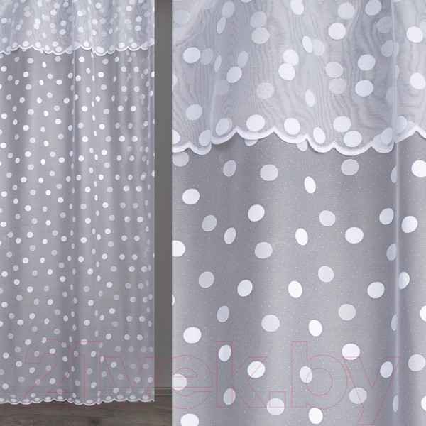 Изображение товара Гардина Amore Mio Жаккардовый 6PL 37510355 300x2.7 / 92109 (белый)