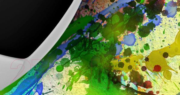 Изображение товара Фотообои листовые ФабрикаФресок Футбольный мяч с красками / 733270 (300x270)