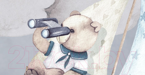 Изображение товара Фотообои листовые ФабрикаФресок Киты со зверями / 762270 (200x270)