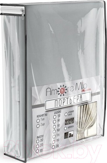 Изображение товара Штора Amore Mio Блэкаут однотонный Milan-20 200x2.7 / 85172 (серый)