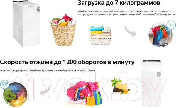 Изображение товара Стиральная машина Weissgauff WM 40970 TD Inverter Steam