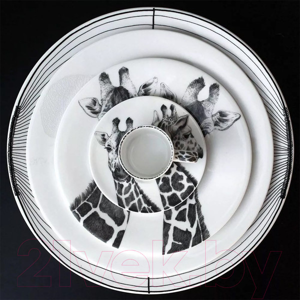 Изображение товара Тарелка столовая обеденная Taitu Bianco&Bianco 3-10