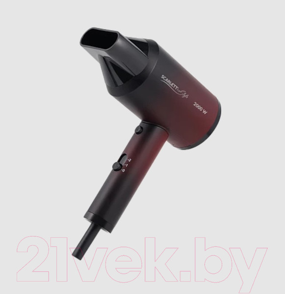 Изображение товара Фен Scarlett SC-HD70I38 (черный/красный)