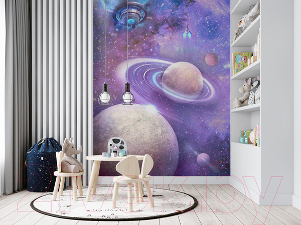 Изображение товара Фотообои листовые ФабрикаФресок Космос и космические объекты / 912270 (200x270)