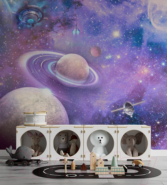 Изображение товара Фотообои листовые ФабрикаФресок Космос и космические объекты / 913270 (300x270)