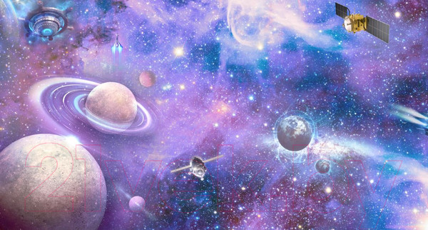 Изображение товара Фотообои листовые ФабрикаФресок Космос и космические обьекты / 915270 (500x270)