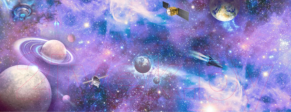 Изображение товара Фотообои листовые ФабрикаФресок Космос и космические обьекты / 917270 (700x270)