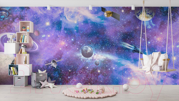 Изображение товара Фотообои листовые ФабрикаФресок Космос и космические обьекты / 917270 (700x270)