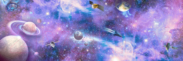 Изображение товара Фотообои листовые ФабрикаФресок Космос и космические обьекты / 918270 (800x270)