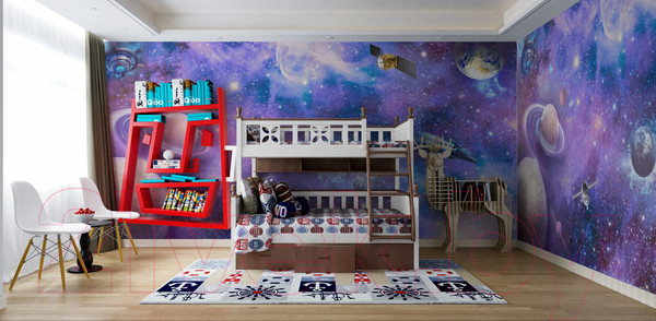 Изображение товара Фотообои листовые ФабрикаФресок Космос и космические объекты / 919270 (900x270)