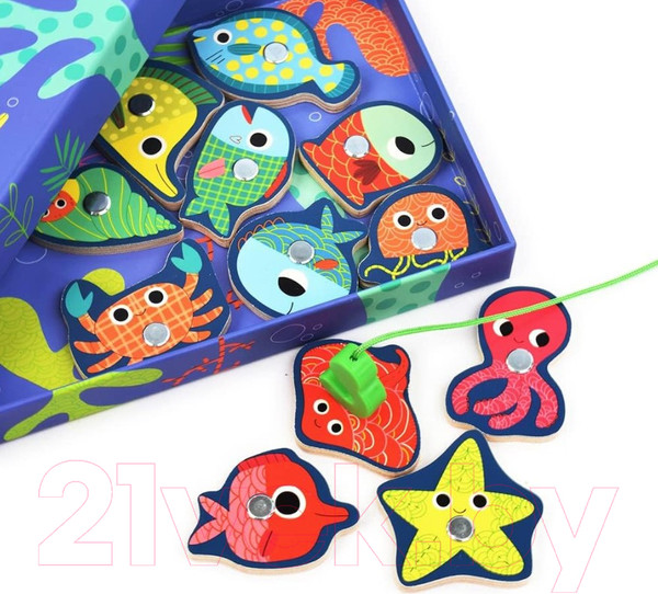 Изображение товара Развивающий игровой набор Djeco Рыбалка Цвета / 01653