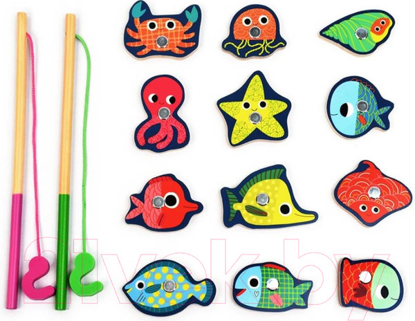 Изображение товара Развивающий игровой набор Djeco Рыбалка Цвета / 01653