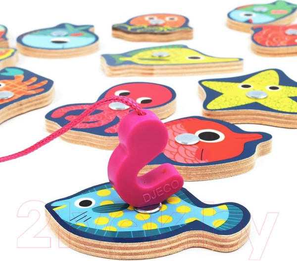 Изображение товара Развивающий игровой набор Djeco Рыбалка Цвета / 01653