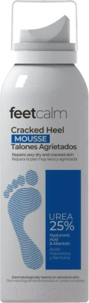 Изображение товара Пенка для ног Feetcalm Cracked Heel Mousse 25% Мочевины Против трещин (75мл)