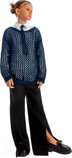 Изображение товара Джемпер детский Amarobaby Knit Trend / AB-OD21-KNITT2602/20-152 (синий, р.152)