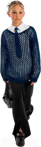 Изображение товара Джемпер детский Amarobaby Knit Trend / AB-OD21-KNITT2602/20-152 (синий, р.152)