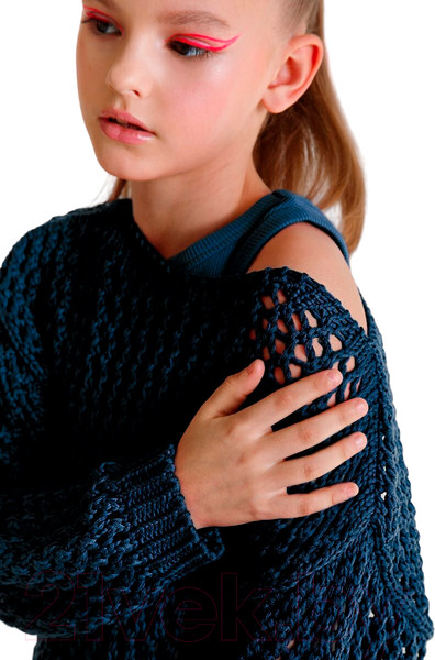 Изображение товара Джемпер детский Amarobaby Knit Trend / AB-OD21-KNITT2602/20-152 (синий, р.152)