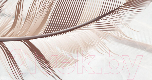 Изображение товара Фотообои листовые ФабрикаФресок Стильные светлые перья / 823270 (300x270)