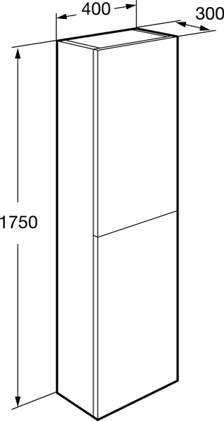 Изображение товара Шкаф-пенал для ванной Roca Ona 40 / A857635513 (зеленый матовый)