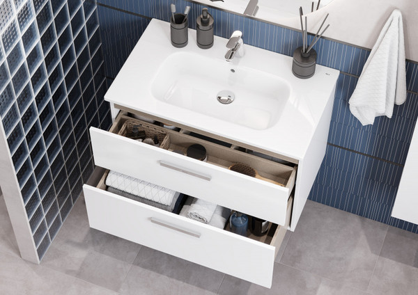 Изображение товара Тумба под умывальник Roca Victoria 78.5 / A857470806 (белый глянец)