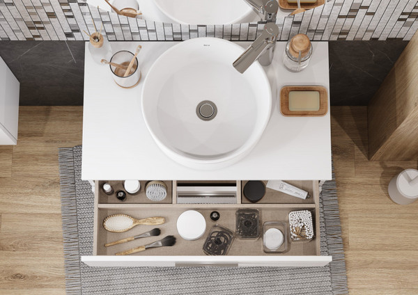 Изображение товара Тумба под умывальник Roca Victoria 78.5 / A857470806 (белый глянец)