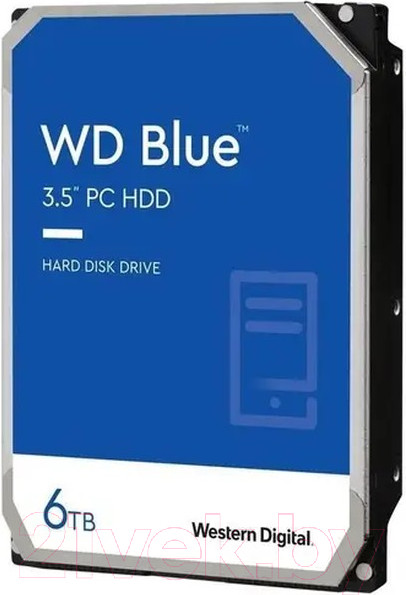 Изображение товара Жесткий диск Western Digital Blue 6TB (WD60EZAX)
