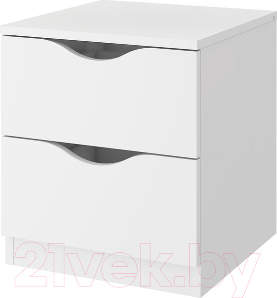 Изображение товара Прикроватная тумба Stolline Луки 2 ящика / 508.01 (белый)