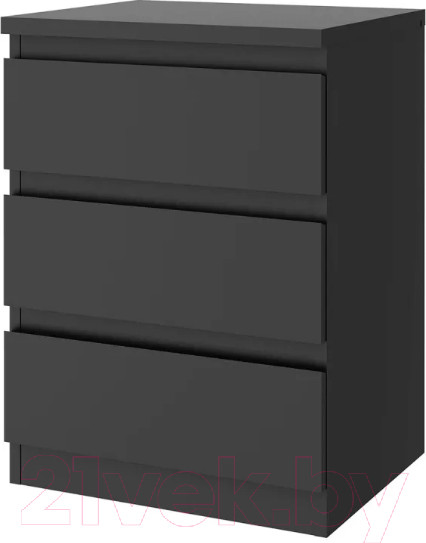 Изображение товара Комод Stolline Олли 3 ящика / 507.02 (графит)