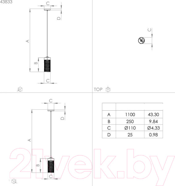 Изображение товара Потолочный светильник Eglo Kilnsdale 43833