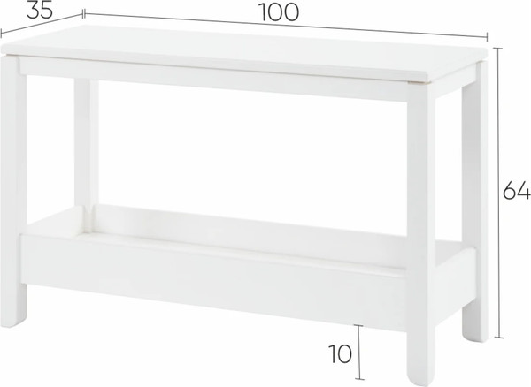 Изображение товара Консольный столик Лузалес Кодзув 100x35x63 (белый)
