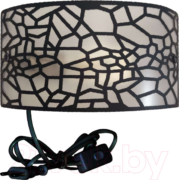 Изображение товара Бра Элетех Гео 250x140 НББ 06-40 М42 / 1005405268 (черный муар)