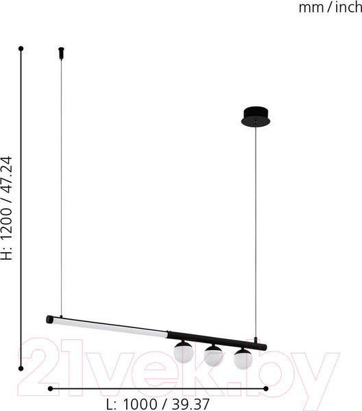 Изображение товара Потолочный светильник Eglo Phianeros 99376