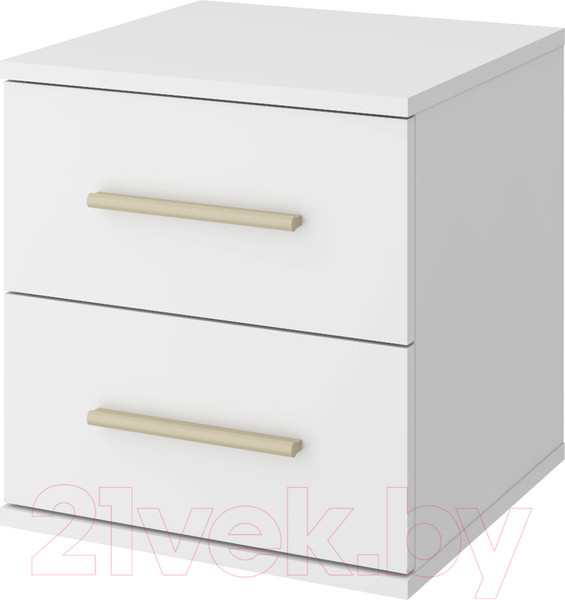 Изображение товара Прикроватная тумба Stolline Алекс 2 ящика / 513.04 (белый)