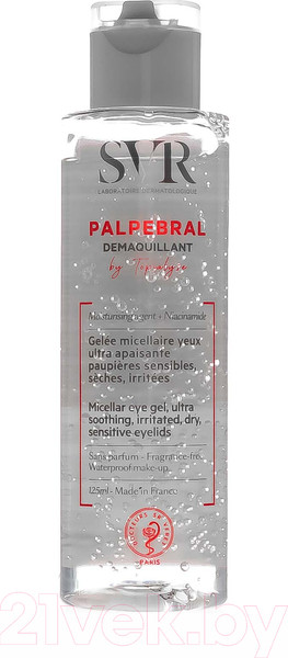 Изображение товара Мицеллярный гель SVR Topialyse Palpebral Make-Up Remover Желе (125мл)