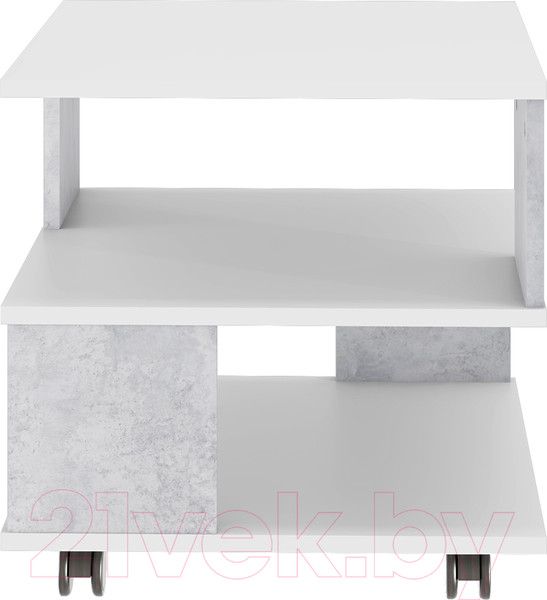 Изображение товара Журнальный столик Stolline Алекс / 513.13 (белый/бетон)