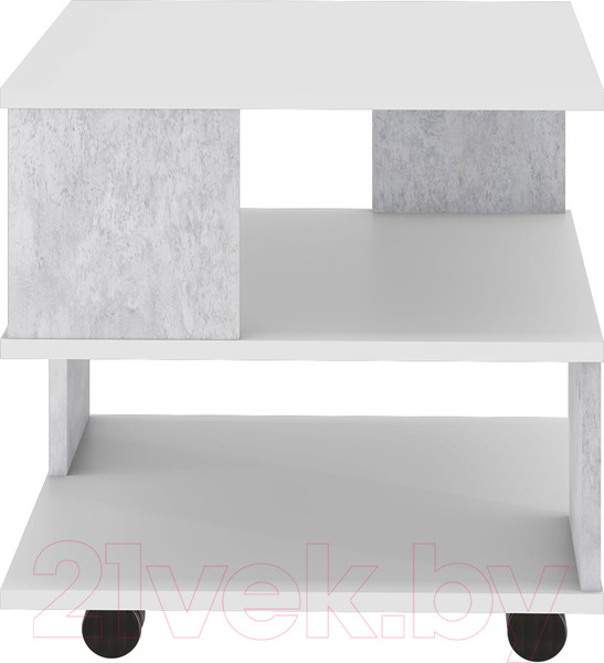 Изображение товара Журнальный столик Stolline Алекс / 513.13 (белый/бетон)