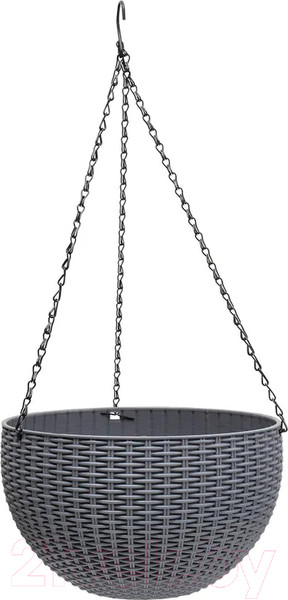 Изображение товара Кашпо BOTANICA Rattan (16.5x10.5см, серый)