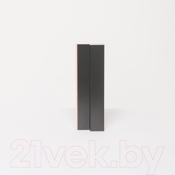 Изображение товара Финишная рейка для реечной панели Andlen Decor ПНл-37 Графит (2800x64x19мм, левая)