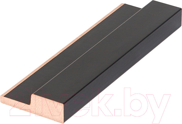 Изображение товара Финишная рейка для реечной панели Andlen Decor ПНл-37 Графит (2800x64x19мм, левая)