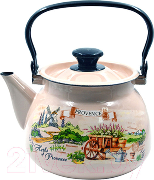 Изображение товара Чайник КМЗ Травы прованса 42115-123/6-У4 (пудровый)